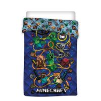 Minecraft Beddensprei 140 x 200 cm polyester - thumbnail