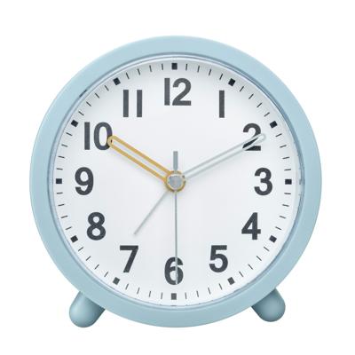 TFA wekker - alarmklok - lichtblauw -11 cm - rond - kunststof