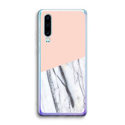 A touch of peach: Huawei P30 Transparant Hoesje