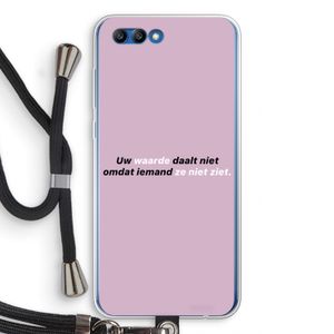 uw waarde daalt niet: Honor 10 Transparant Hoesje met koord