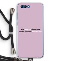 uw waarde daalt niet: Honor 10 Transparant Hoesje met koord