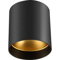 LED Plafondspot Rond - GU10 Fitting - Mat Zwart Aluminium - 1-lichts