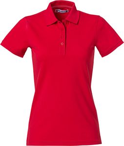 Clique 028261 Heavy Premium Polo Ladies - Rood - L