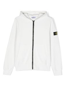 Stone Island Junior doudoune à motif Compass - Blanc