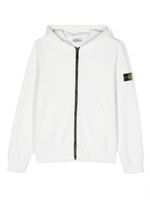 Stone Island Junior doudoune à motif Compass - Blanc