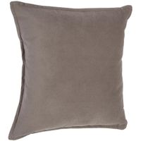 Bank/sierkussens huiskamer Sophia - 45 x 45 cm - taupe - polyester - met rits