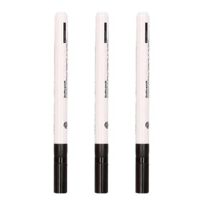 Rayher Textielstift - zwart - fijne punt - 3x stuks - textiel kleding stiften Rayher Textielstift - zwart - fijne punt - 3x stuks - textiel kleding stiften