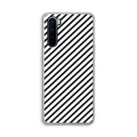 Strepen zwart-wit: OnePlus Nord Transparant Hoesje Strepen zwart-wit: OnePlus Nord Transparant Hoesje