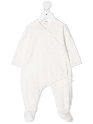 Bonpoint grenouillère à design cache-cœur - Blanc