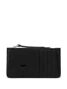 AMI Paris Ami De Coeur leather card holder - Noir