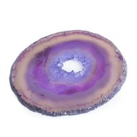 Agaatschijf Onderzetter Paars - Middel (6 - 8 cm)