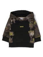 BOSS Kidswear hoodie à logo imprimé - Noir