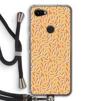 Camouflage: Pixel 3a Transparant Hoesje met koord