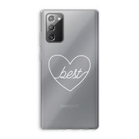 Best heart pastel: Samsung Galaxy Note 20 / Note 20 5G Transparant Hoesje