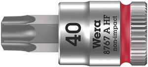 Wera 8767 A HF  TORX® Zyklop Bit/dop-combinatie met 1/4" Aandrijving met Vasthoudfunctie, TX 40 x 100 mm - 1 stuk(s) - 05003372001