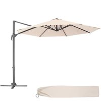 tectake - parasol Daria beige - 403133 - met beschermhoes - thumbnail