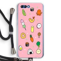 Happy bento friends: Honor 10 Transparant Hoesje met koord