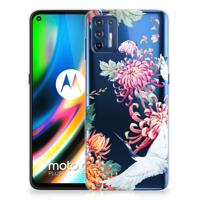 Motorola Moto G9 Plus | TPU Hoesje | Bird Flowers