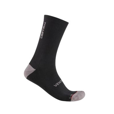Castelli Venti soft merino sock zwart unisex L/XL