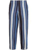 ETRO pantalon court à rayures - Bleu