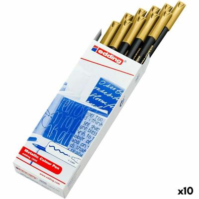 Markeerstift Edding 1200 Gouden (10 Stuks)