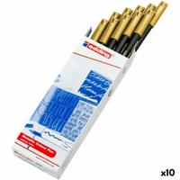 Markeerstift Edding 1200 Gouden (10 Stuks)