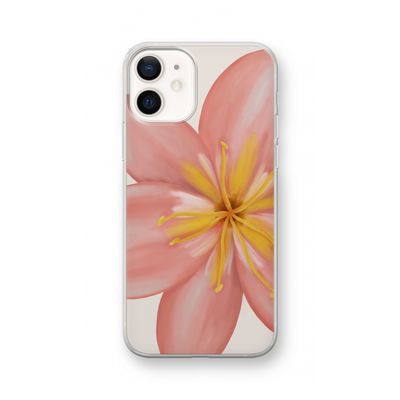 Pink Ellila Flower: iPhone 12 Transparant Hoesje