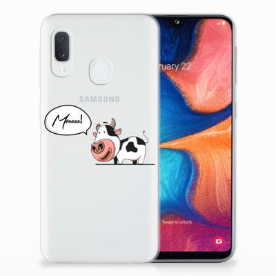 Samsung Galaxy A20e Telefoonhoesje met Naam Cow Samsung Galaxy A20e Telefoonhoesje met Naam Cow