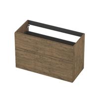 INK - Onderkast 2L A-sym Decor Tbv Grepen - 1000x450x650 Mm - Naturel Eiken