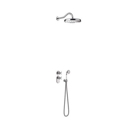 Regendoucheset Tres Clasic Thermostatische Inbouw 2-Wegs Chroom