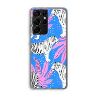 Tijger: Samsung Galaxy S21 Ultra Transparant Hoesje
