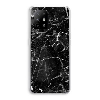 Zwart Marmer 2: Oppo A95 5G Transparant Hoesje