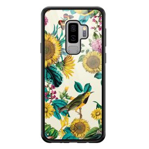 Samsung Galaxy S9 Plus glazen hardcase - Sunflowers