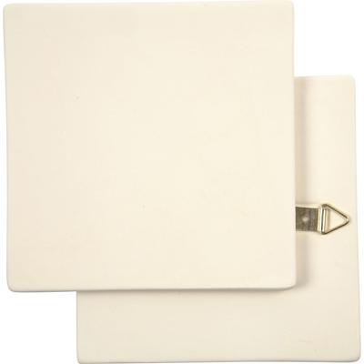 Creativ Company Kunst tegel, afm 13x13 cm, dikte 7 mm, wit, 1 stuk