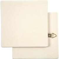 Creativ Company Kunst tegel, afm 13x13 cm, dikte 7 mm, wit, 1 stuk