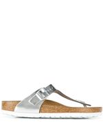 Birkenstock sandales à effet métallisé - Argent