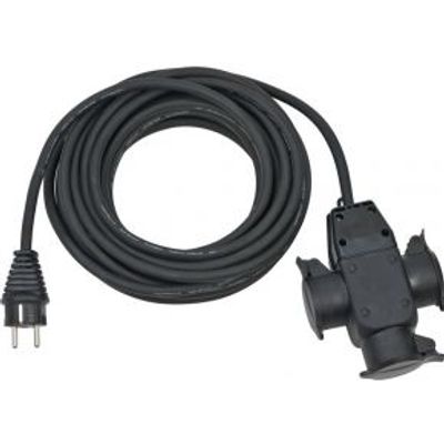 Brennenstuhl 1167810301 power uitbreiding 10 m 3 AC-uitgang(en) Buiten Zwart