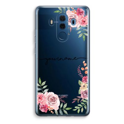 Rozen: Huawei Mate 10 Pro Transparant Hoesje