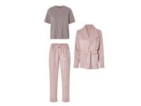 esmara Dames pyjamaset 3-delig (roze/paars, XS (32/34)) esmara Dames pyjamaset 3-delig (roze/paars, XS (32/34))
