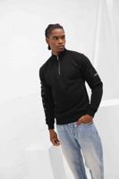 Quotrell Defender Halfzip Sweater Heren Zwart/Wit - Maat S - Kleur: Zwart | Soccerfanshop