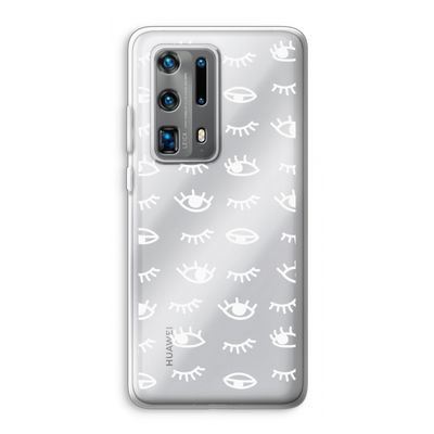 Eye pattern #3: Huawei P40 Pro Plus Transparant Hoesje