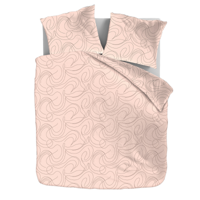 Dekbedovertrek Scirbbles LitsJumeaux (240x220 Cm) Roze Microvezel Natuur Zydante - Overtrek - 240x220 Cm (Lits-Jumeaux) - Zydante - Dekbed-Discounter.nl