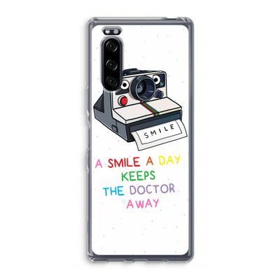 Smile: Sony Xperia 5 Transparant Hoesje