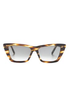 Saint Laurent Eyewear lunettes de soleil Mica à monture papillon - Marron