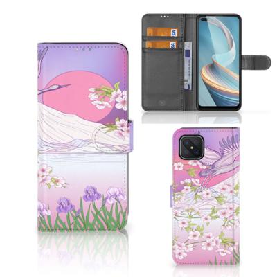 OPPO Reno4 Z | Telefoonhoesje | Met pasjeshouder | Bird Flying