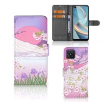 OPPO Reno4 Z | Telefoonhoesje | Met pasjeshouder | Bird Flying