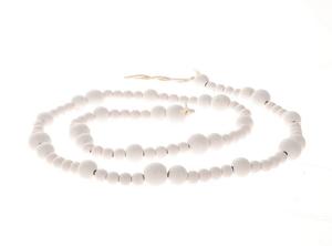 Deco woonketting hout L165cm wit