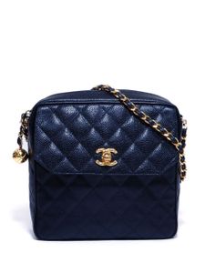 CHANEL Pre-Owned sac à bandoulière à matelassage losanges (1991-1994) - Noir