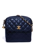 CHANEL Pre-Owned sac à bandoulière à matelassage losanges (1991-1994) - Noir - thumbnail