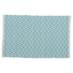 Differnz Brighton Badmat 100% katoen Blauw wit 50 x 80 cm 31.110.05